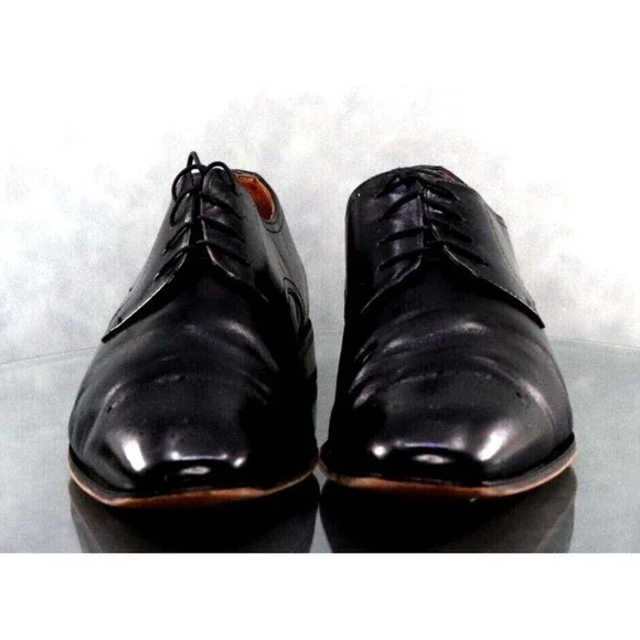 Florsheim Men's Medallion Toe Dress Shoes Size 12 Leather Black